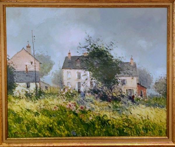 The summer garden in Normandy - O/C - 50 x 61 cm